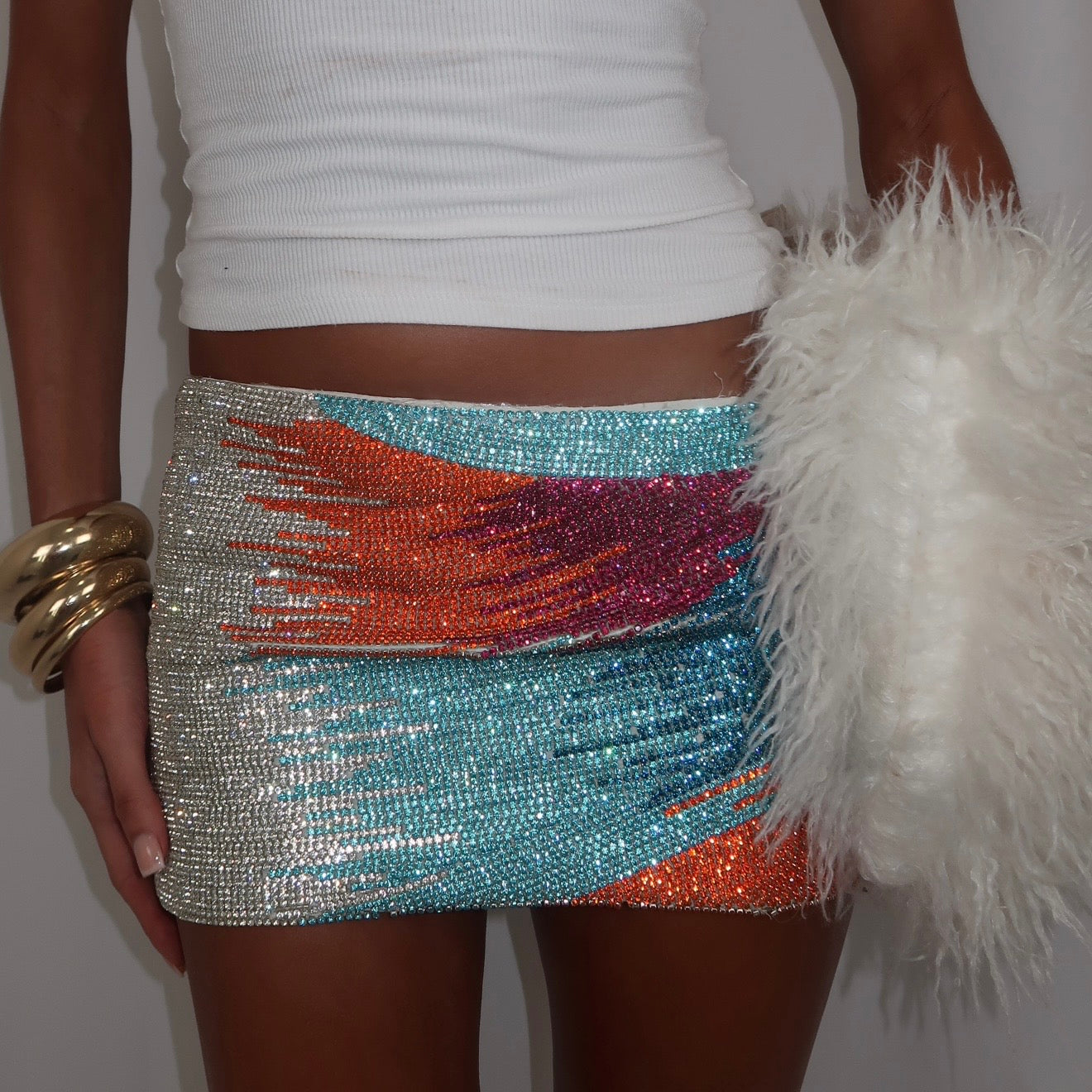 “Midnight sun” mini skirt (Ready to ship)