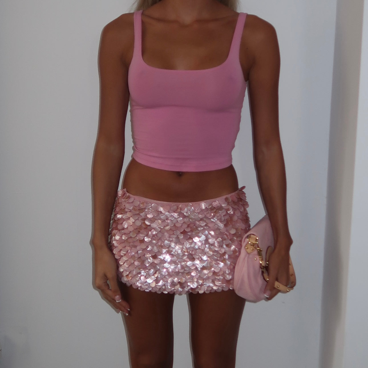 “Scale” Skirt in Pink