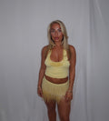 “Drop a glint” Co ord in Lemon