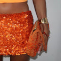 “Scale” Skirt in Orange