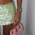“Scale” Skirt in Light green