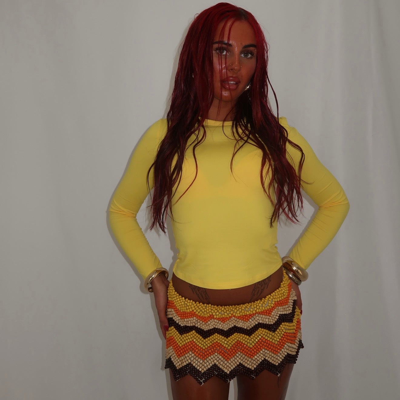 “Zigzag” mini skirt (Ready to ship)