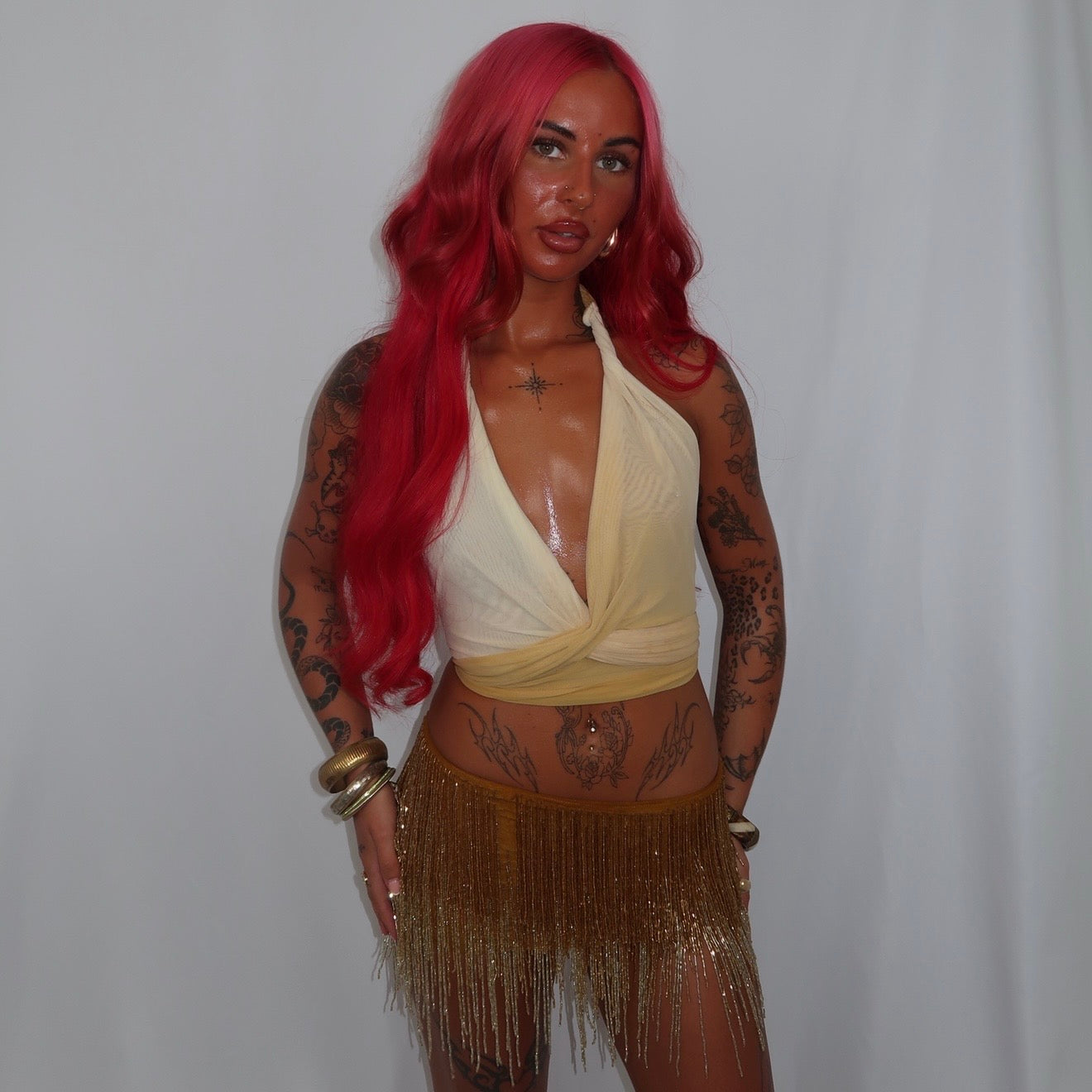 “Drop a Glint “ Co ord in Gold