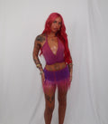 “Drop a glint” Co ord in Plum