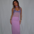 “Scale” maxi dress in Purple
