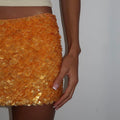 “Scale” Skirt in Light orange
