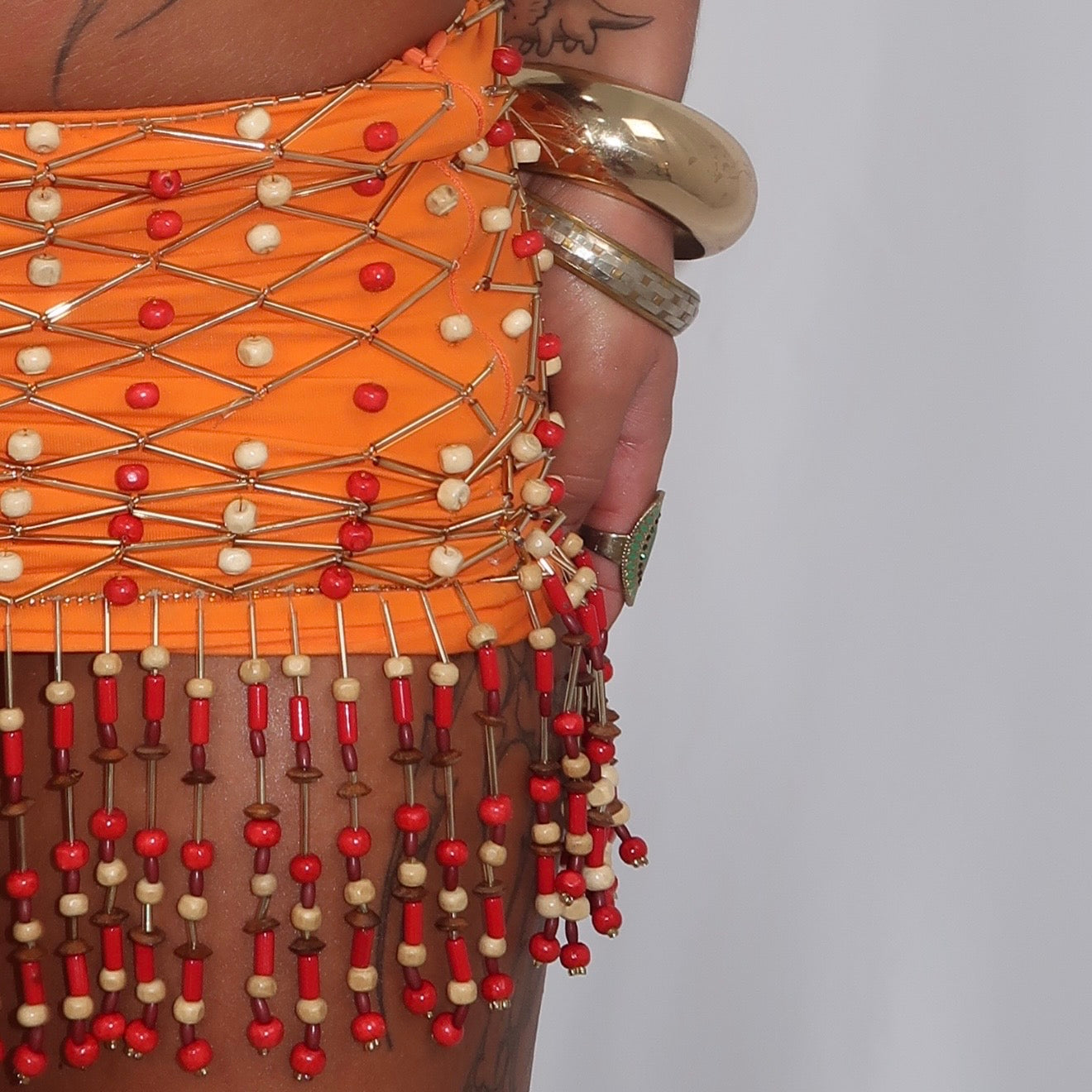 “Tribe” mini skirt