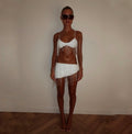 “Crystal” two piece in white