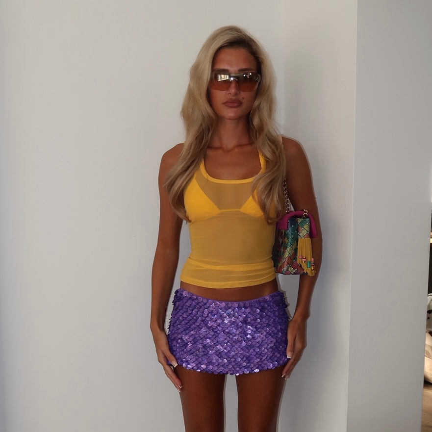 “Scale” Skirt in Purple