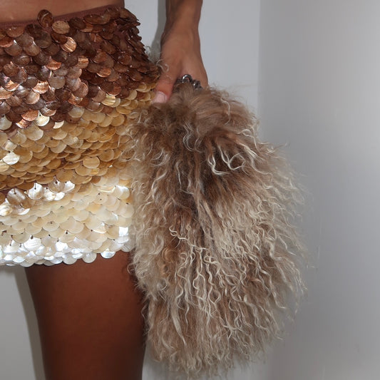 Ombré Scale Skirt in “Chocolate swirl”